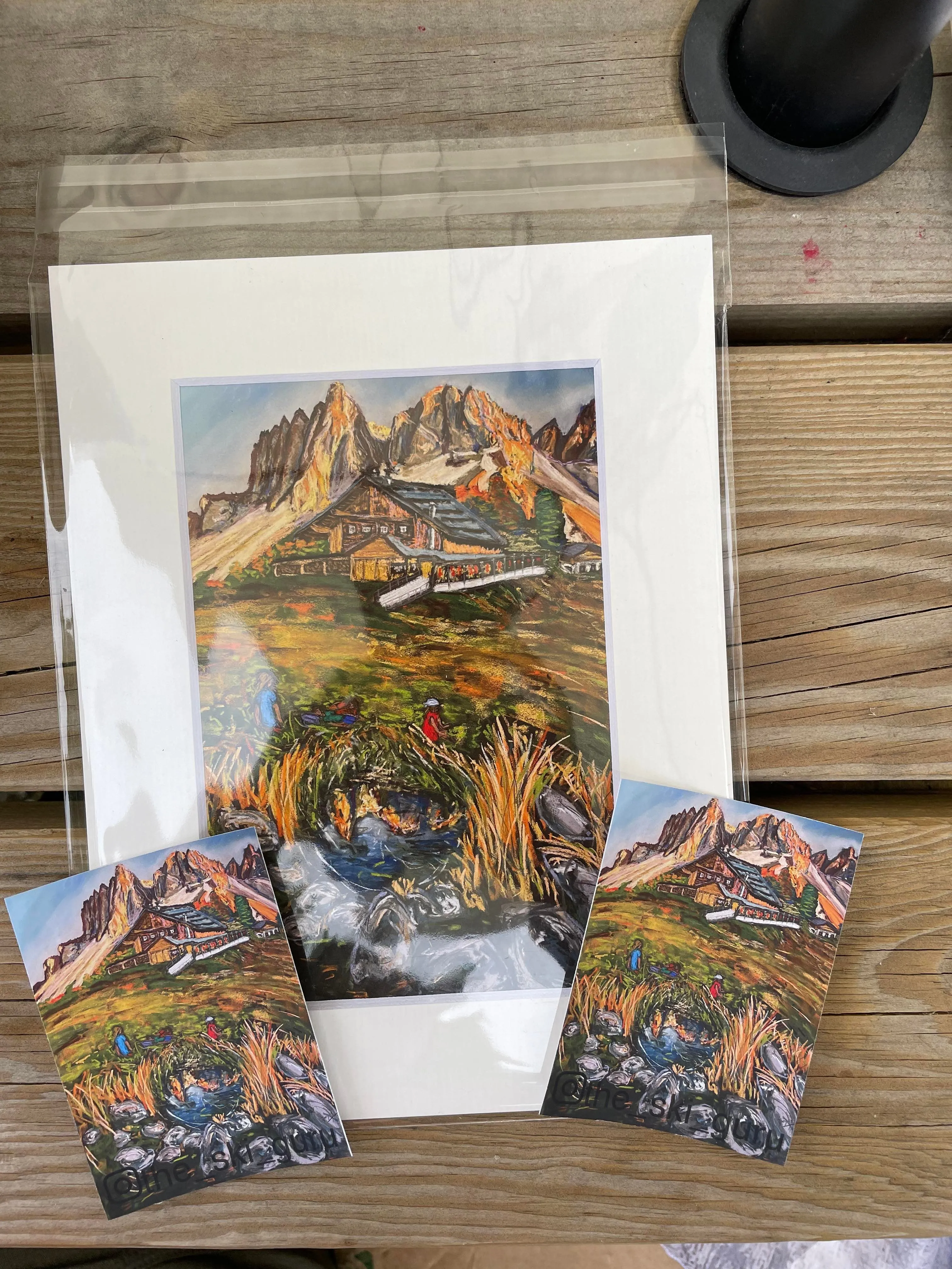 6"x4" Geisleralm Print with White Mount