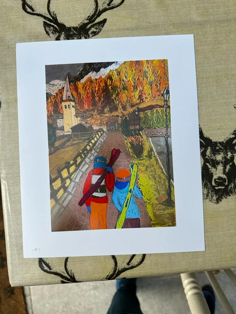 6"x8" Photo Print of Searching for the First Snow in Rhêmes Notre Dame.