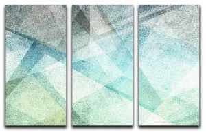 Abstract paper geometric 3 Split Panel Canvas Print