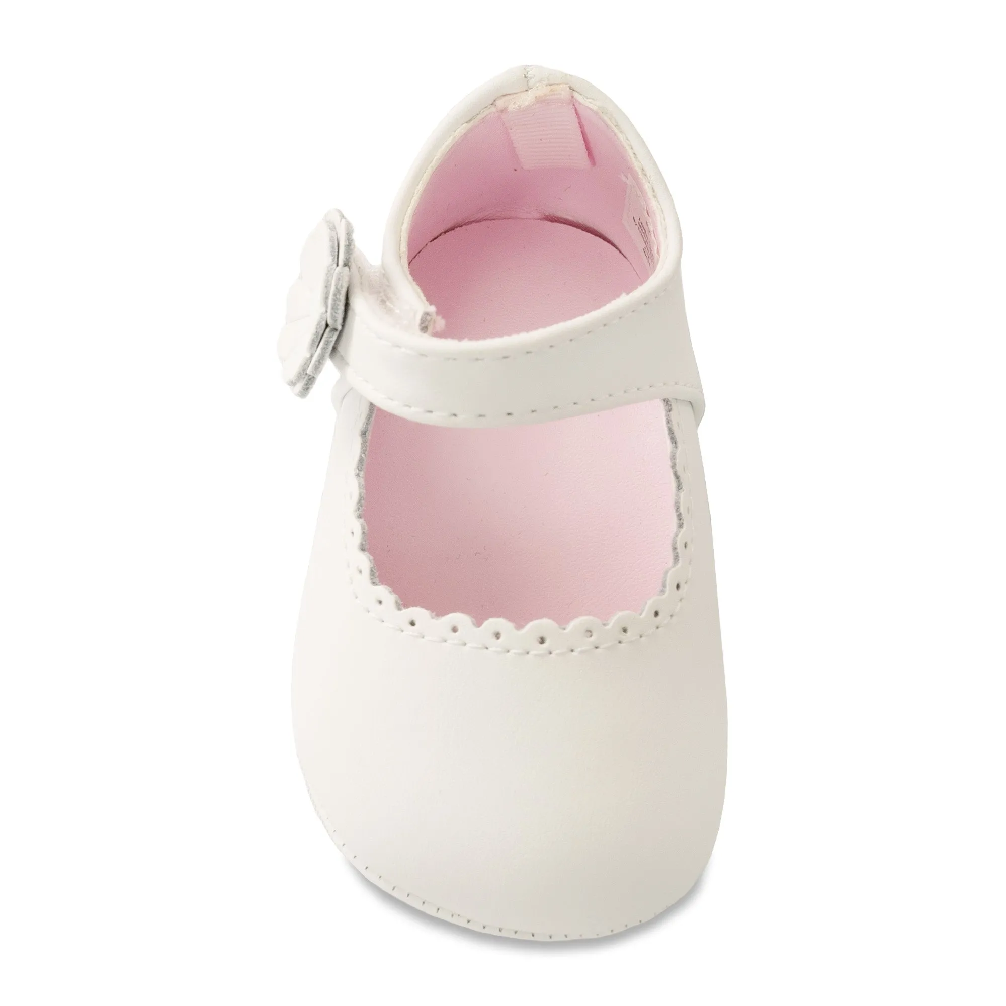 Baby Deer Emma Infant White Leather Mary Jane Flats 4092