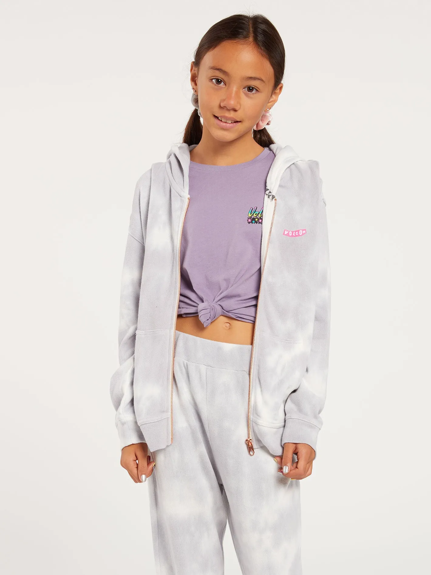 Big Girls Lived In Lounge Zip Fleece - Multi