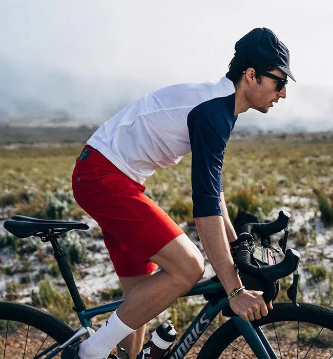 CAFE DU CYCLISTE Gravel Cycling Jersey Barbara - Navy/White