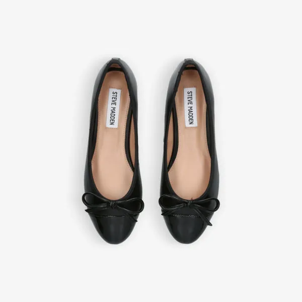 Ellison Leather Shoes 001 Steve Madden Bow, Black