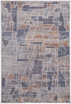 Francisco FRA39D4F Blue/Grey Rug