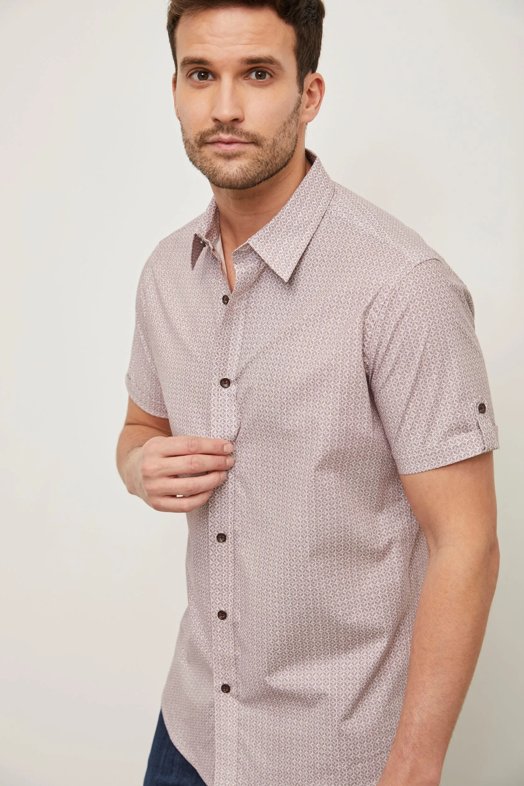 Geometric print Fitted shirt