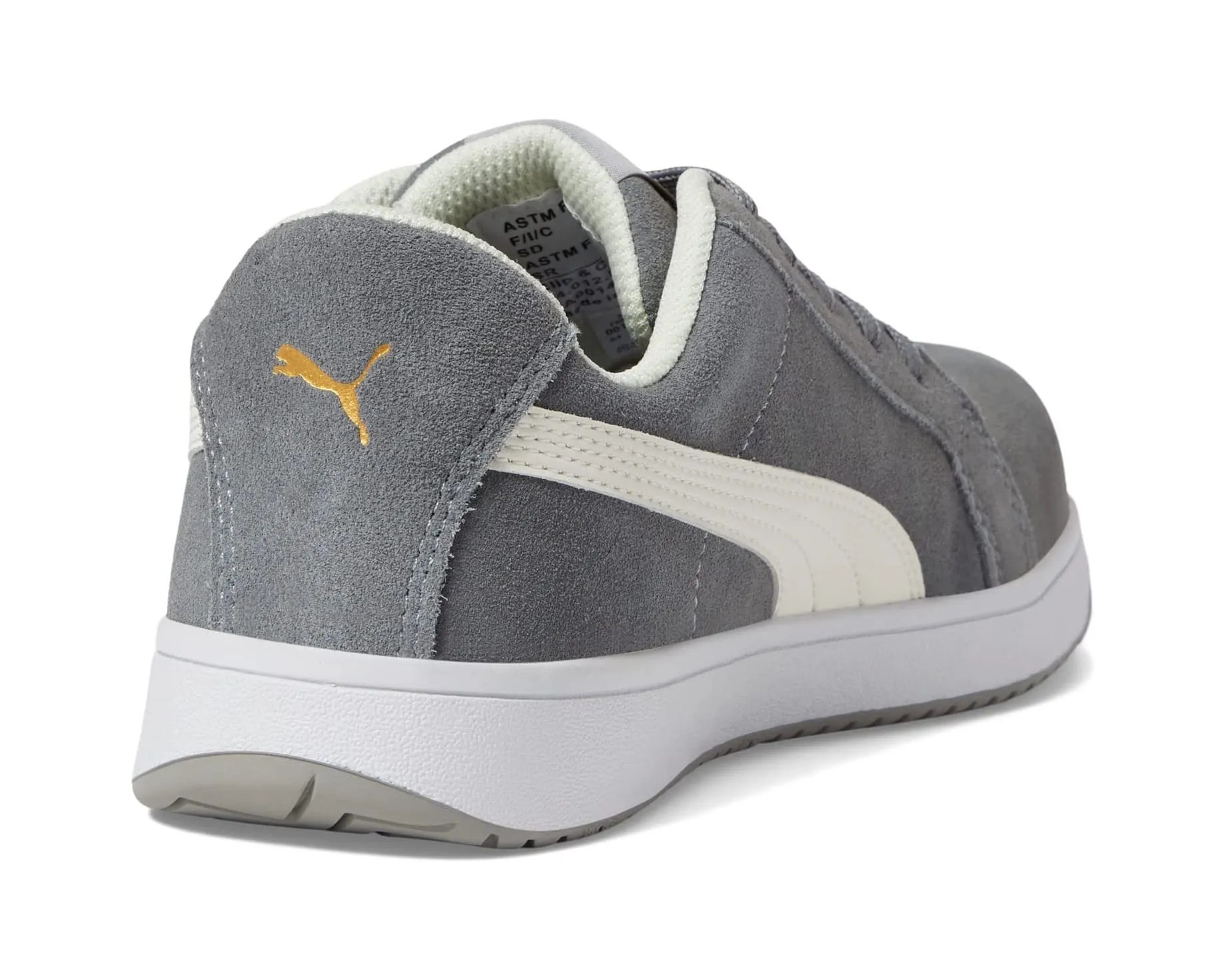 Iconic Suede Low ASTM SD PUMA Safety sneakers, gray