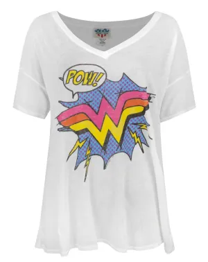 Junk Food Wonder Woman Pow Women's Relaxed Top