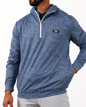 Loon Lake Topographic Zip Hoodie