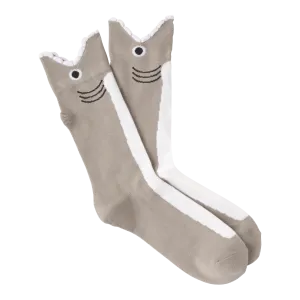 Men's Wide Mouth Shark Crew Socks ^