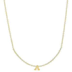 Monogram Letter Gold Pendant