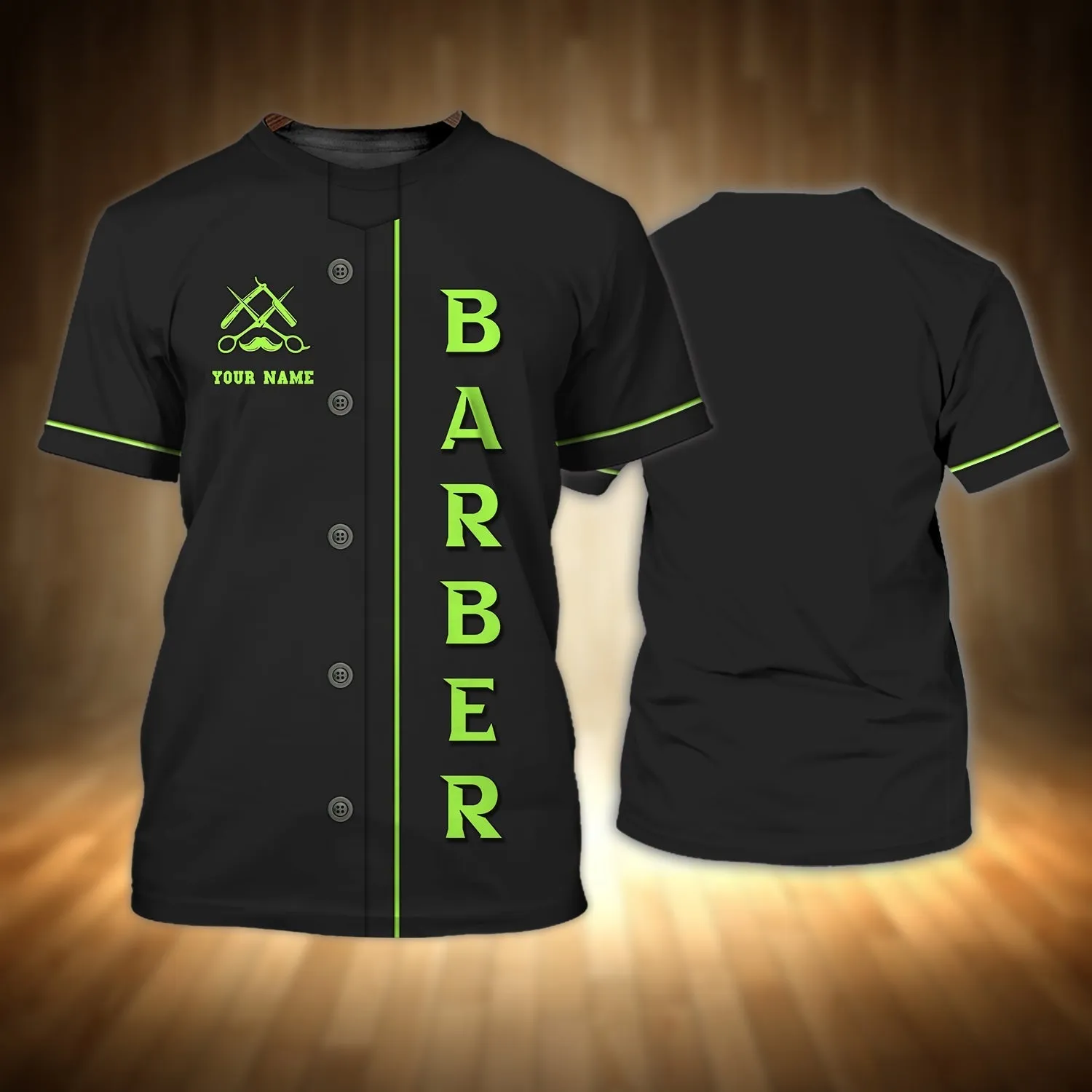 Personalized 3D Full Printed Barber Shop T Shirt, Barber Men Shirt, Gift For Barber Men