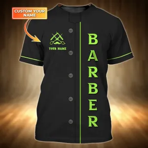 Personalized 3D Full Printed Barber Shop T Shirt, Barber Men Shirt, Gift For Barber Men