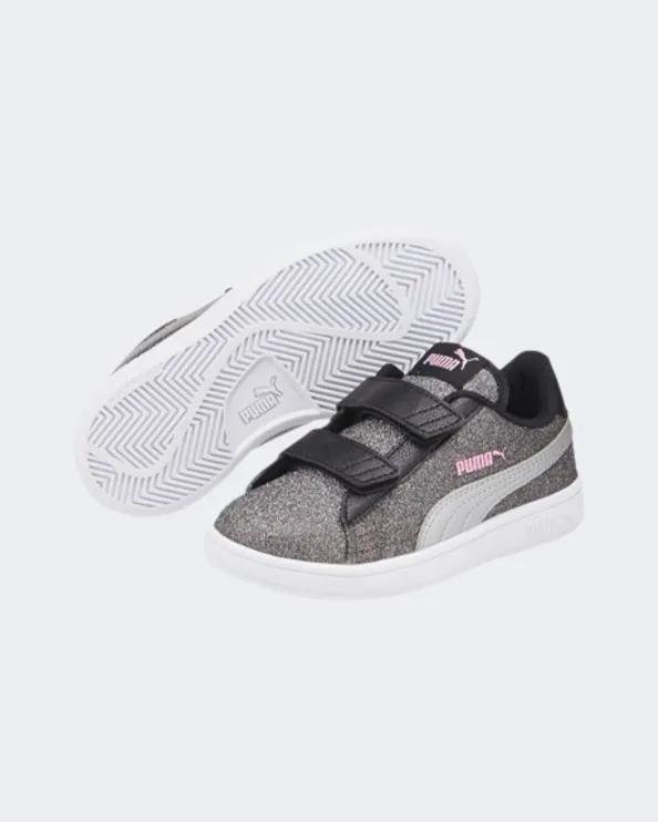 Puma Smash V2 Glitz Glam Ps-Girls Lifestyle Espadrilles Black/Grey