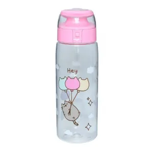 Pusheen Cat Hey 750ml Plastic Water Drinks Bottle