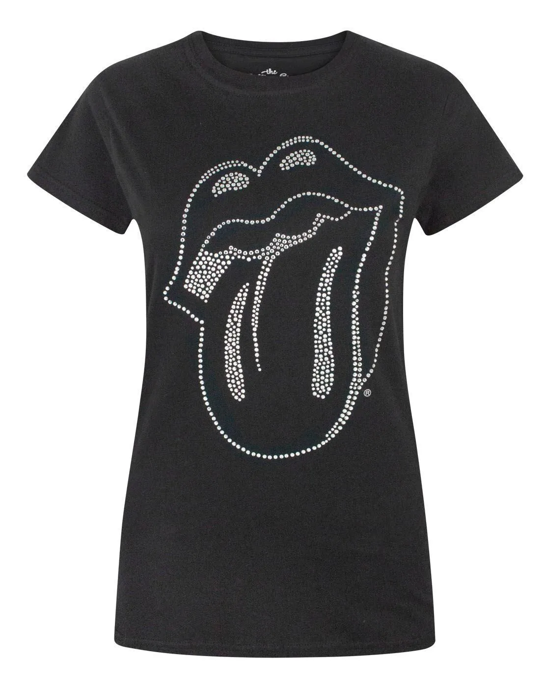 Rolling Stones Lick Women's Diamante T-Shirt