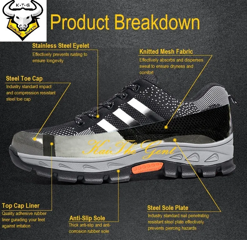 Steel Toe Sports Safety Shoes - Model SS15 (Option 3)