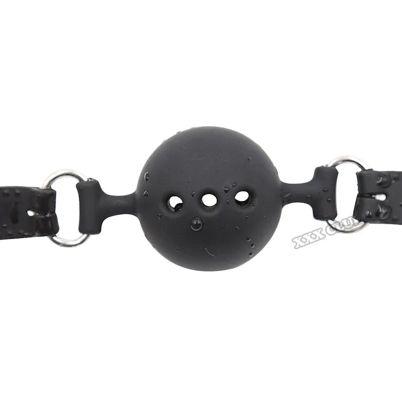 Thierry Fetish Extreme Full Silicone Breathable Ball Gag,bondage open Mouth Gags,Adult Sex Toys For Couple adult game Size S M L