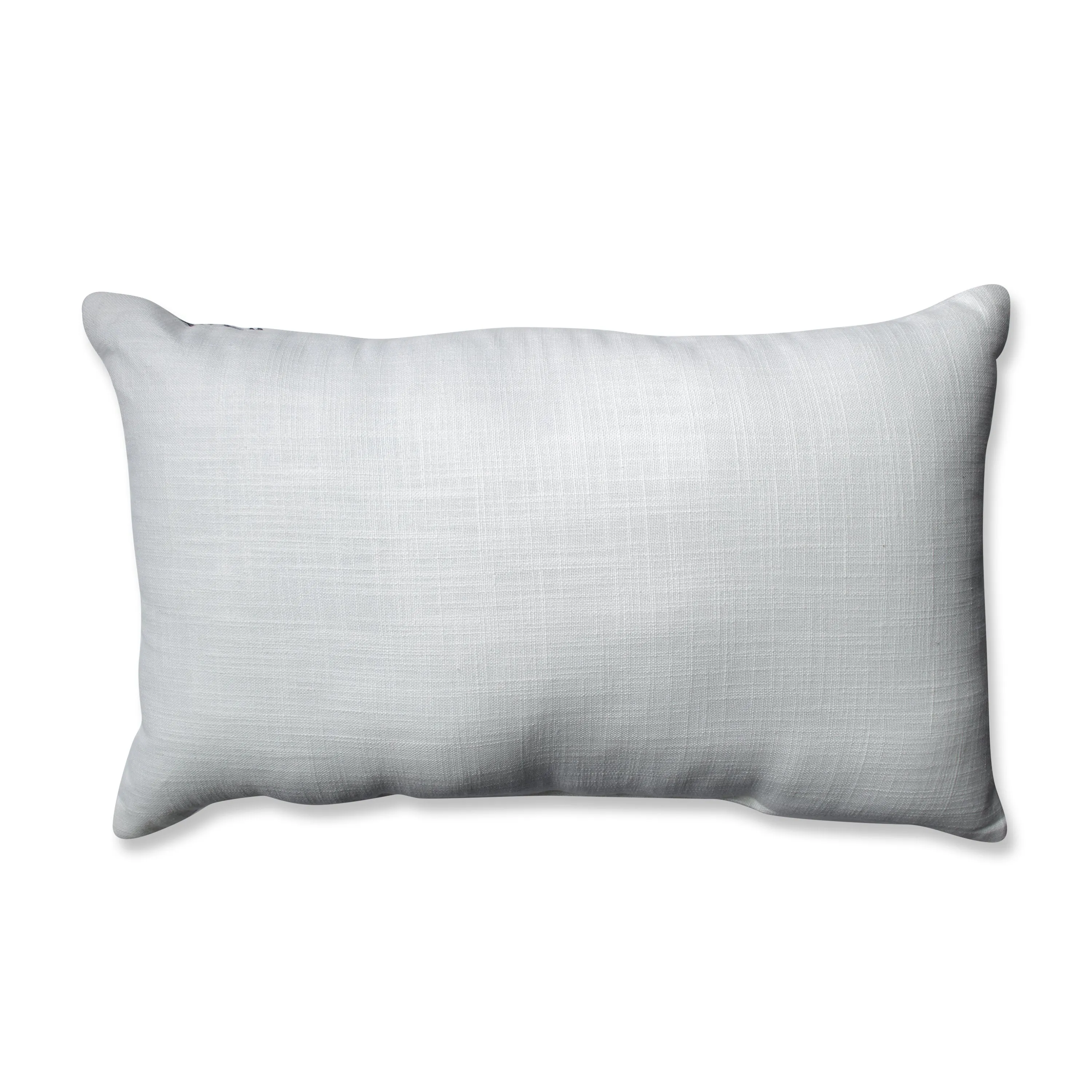 Tribal Stitches Cream-Gray Rectangular Throw Pillow