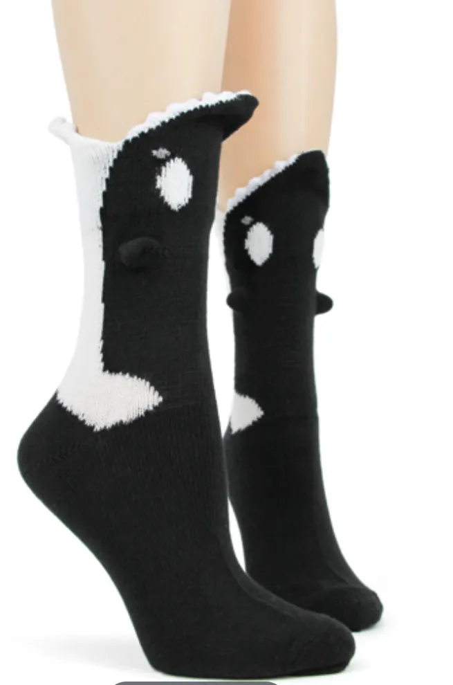 Woman's 3-D Orca Socks