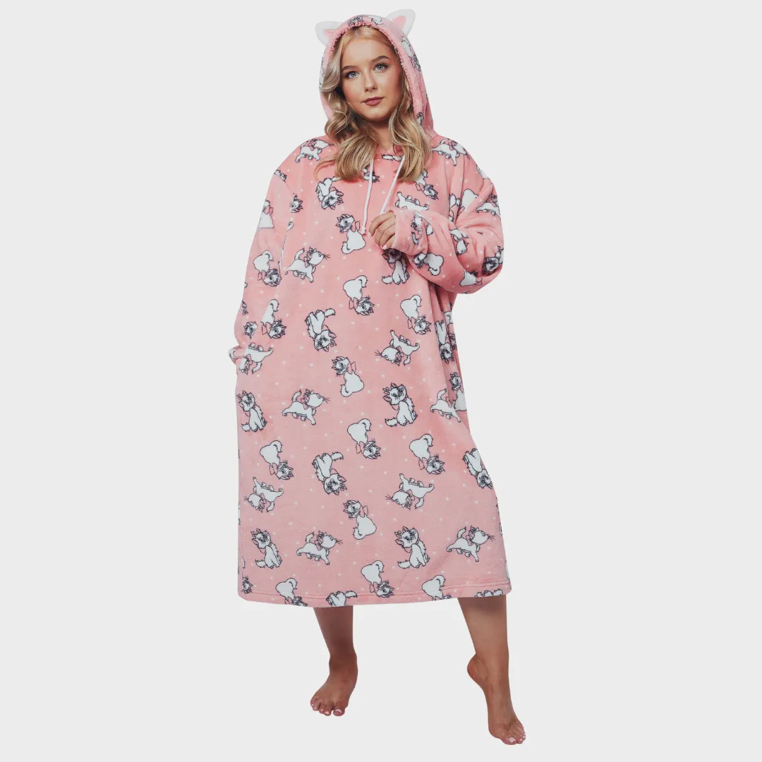 Womens Aristocats Fleece Hoodie Blanket