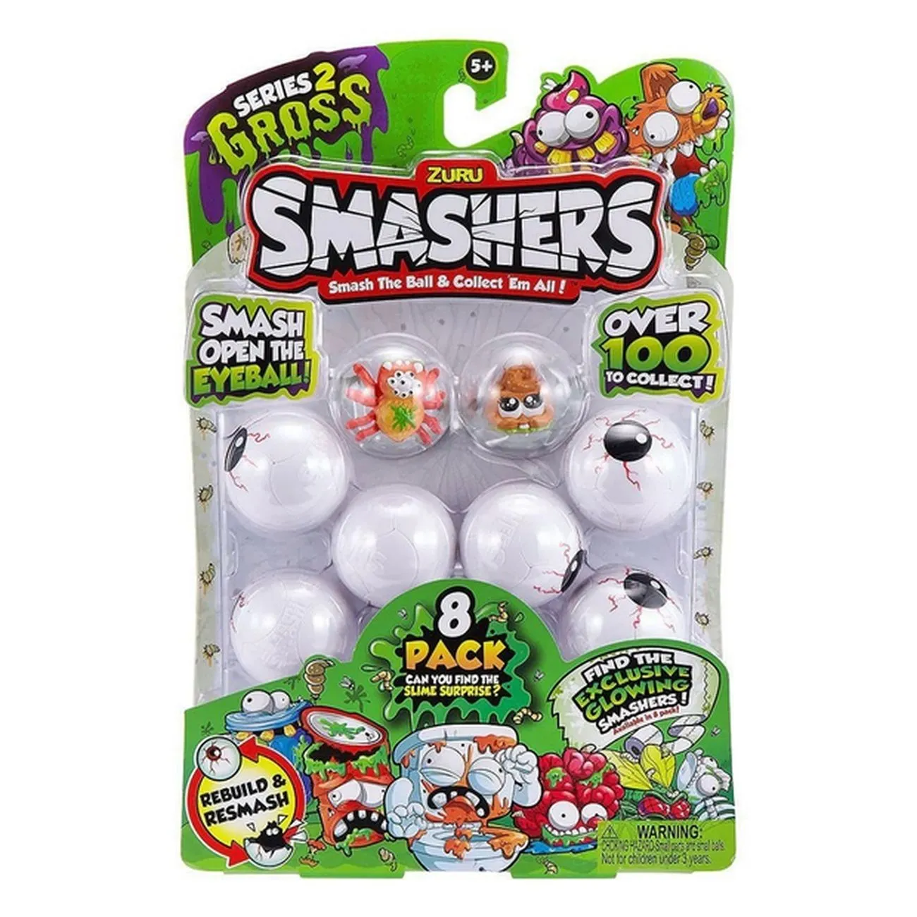 ZURU Smashers Collectibles Series 2 Gross 8 Pack Assorted Styles